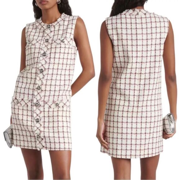 Veronica Beard Laurel Tweed Shift Dress sz 4 - Picture 1 of 2